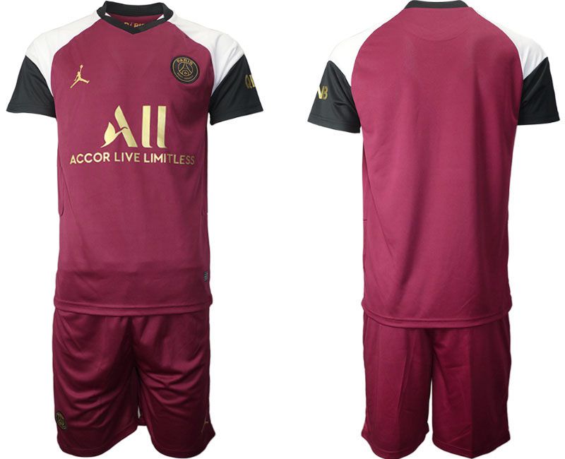 Men 2020-2021 club Paris St German away red Soccer Jerseys